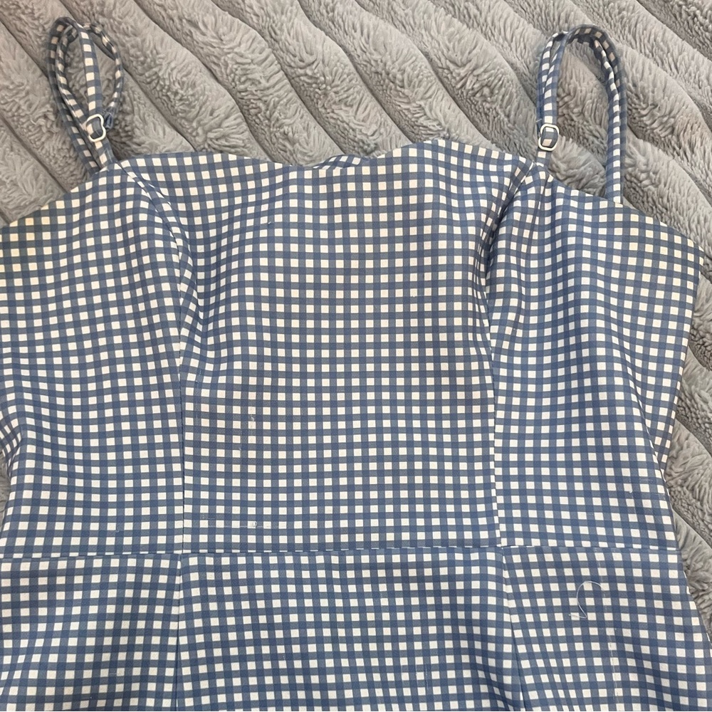 Gingham mini dress